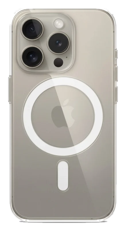 Anti-Yellow Magnetic Clear Case for iPhone with MagSafe ring